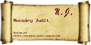 Mocsáry Judit névjegykártya